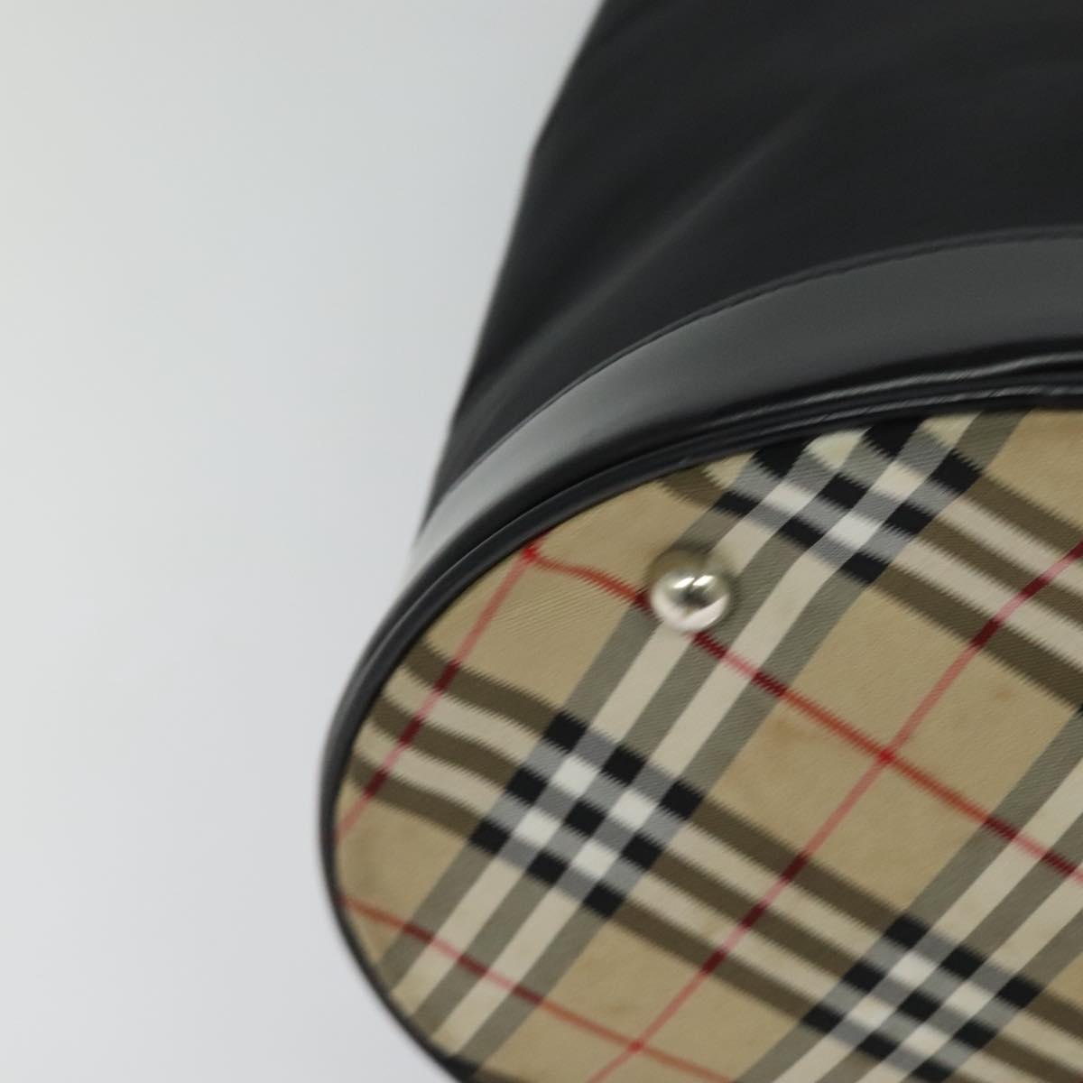 Burberrys Blue Label Shoulder Bag Nylon Black Auth ti3102