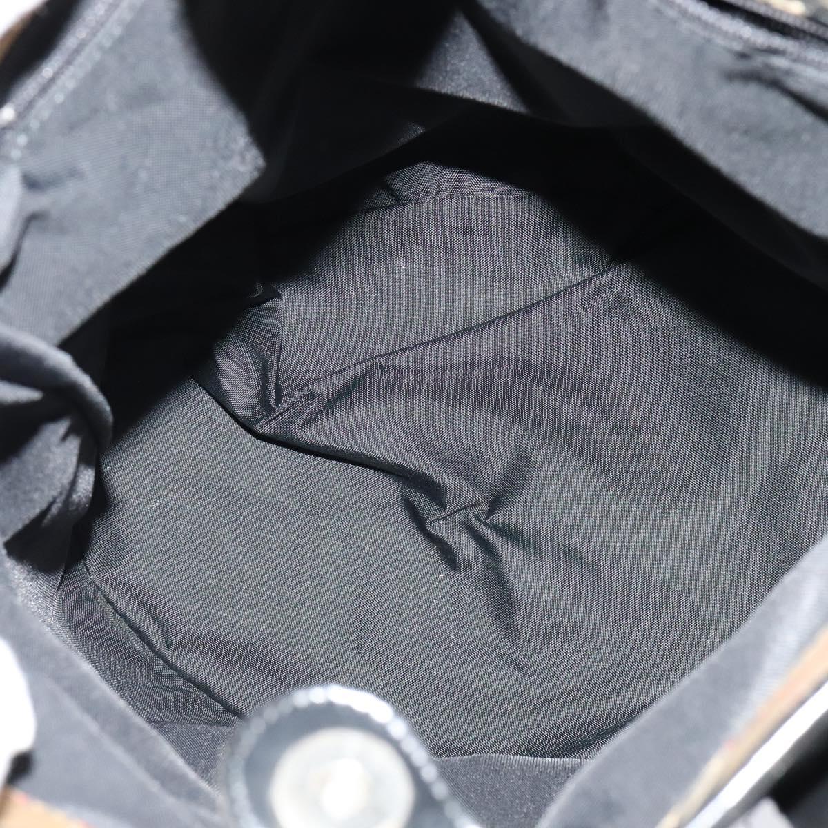 Burberrys Blue Label Shoulder Bag Nylon Black Auth ti3102