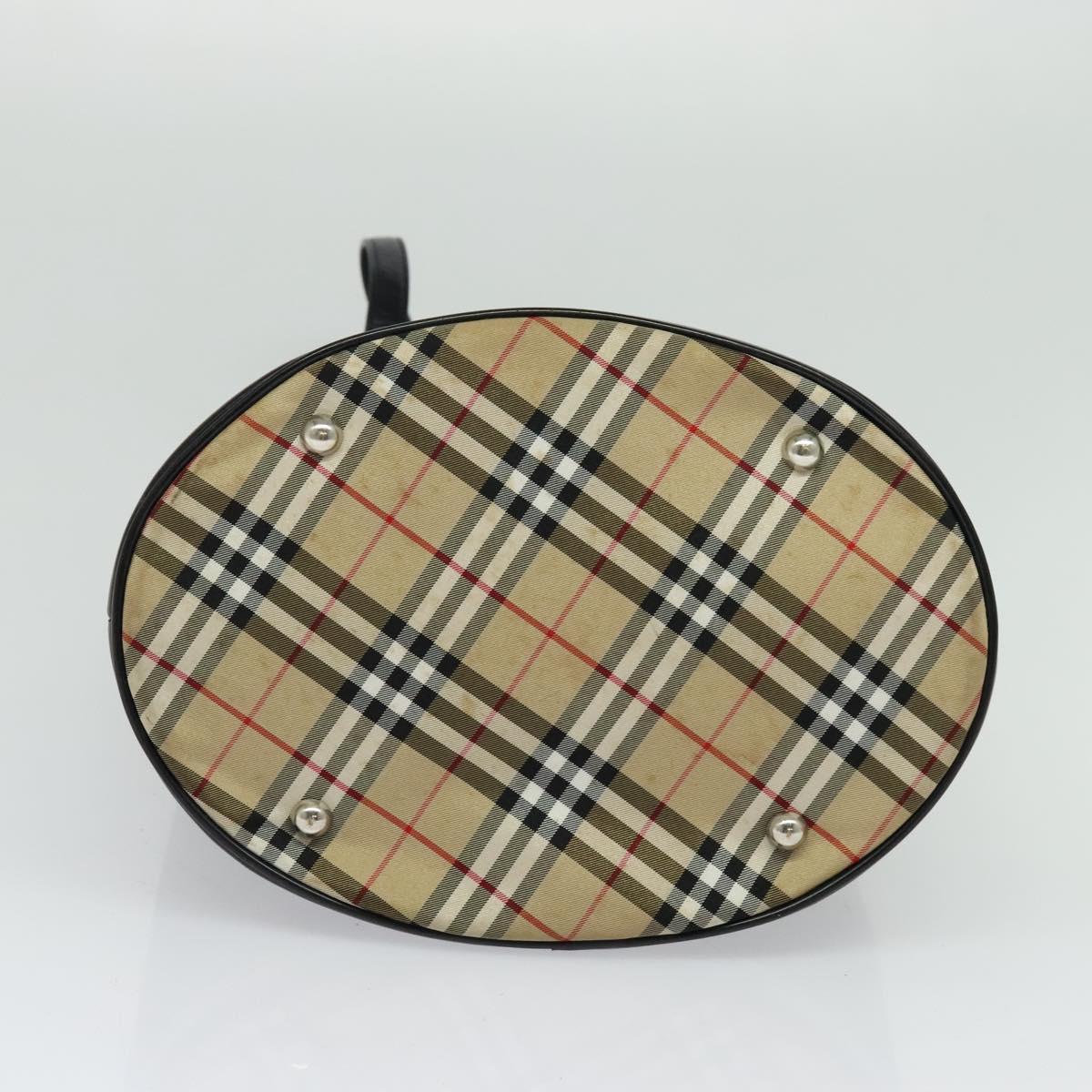 Burberrys Blue Label Shoulder Bag Nylon Black Auth ti3102