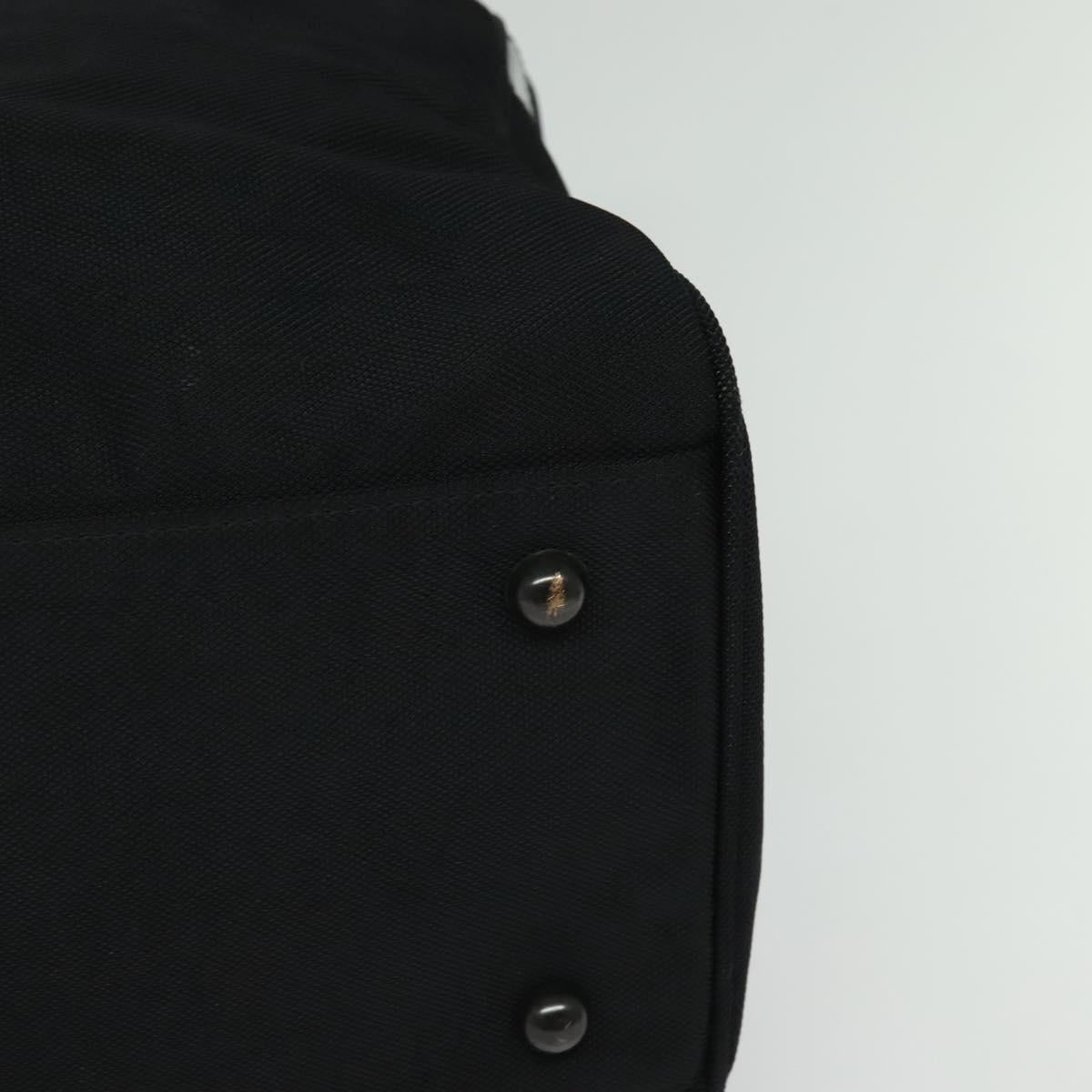 Burberrys Black label Hand Bag Canvas 2way Black Auth ti3104