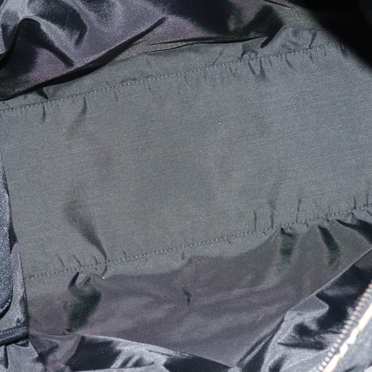 Burberrys Black label Hand Bag Canvas 2way Black Auth ti3104