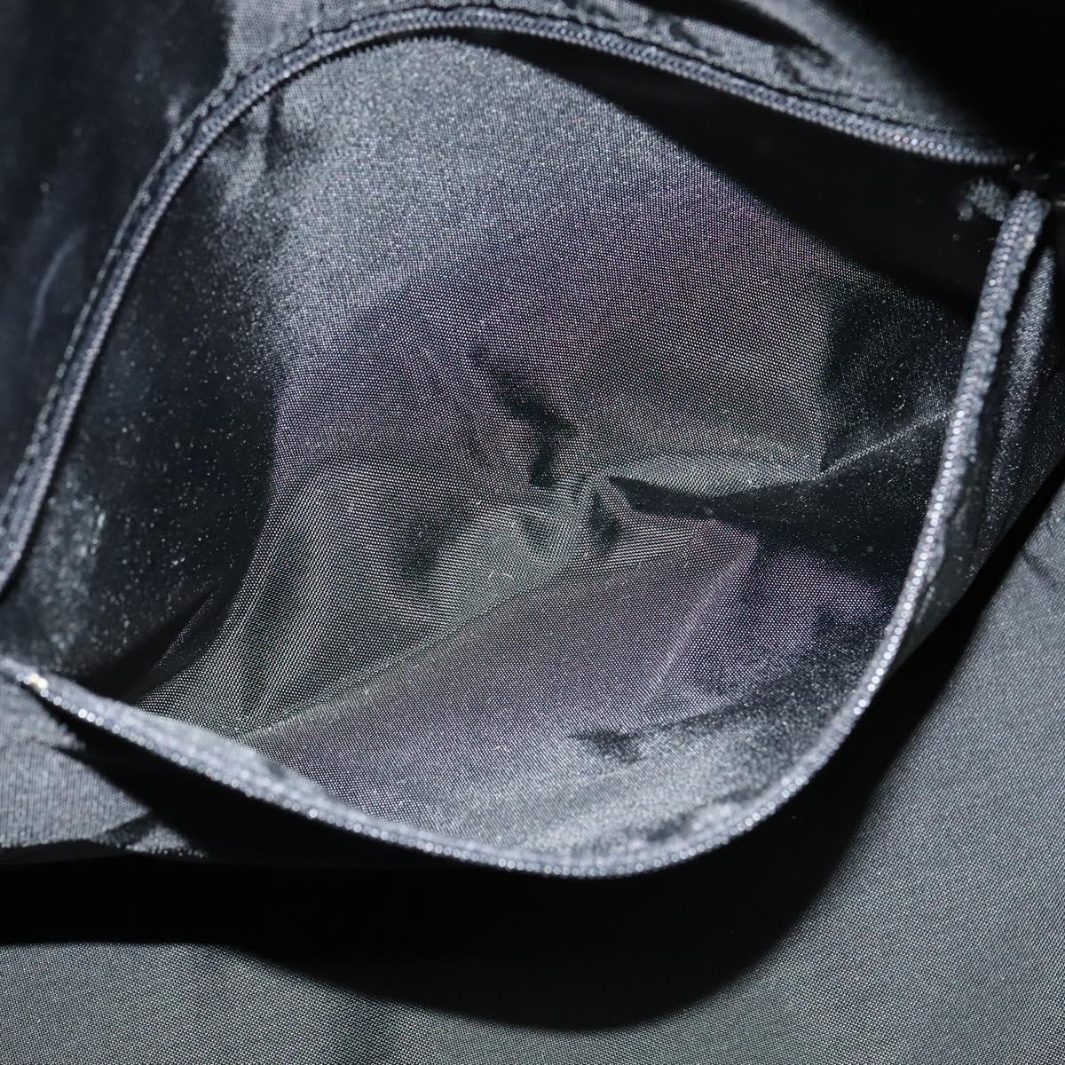 Burberrys Black label Hand Bag Canvas 2way Black Auth ti3104