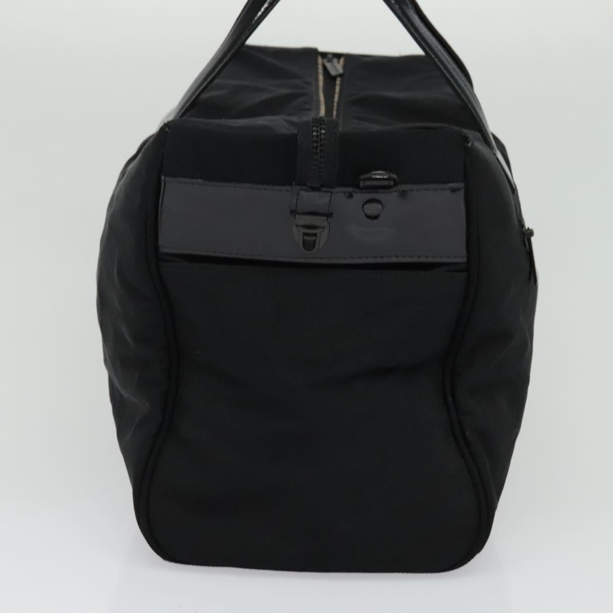 Burberrys Black label Hand Bag Canvas 2way Black Auth ti3104