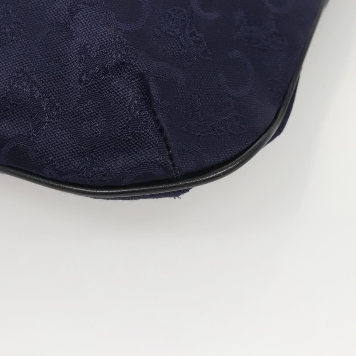 CELINE C Sulky Hand Bag Canvas Navy Auth ti3127