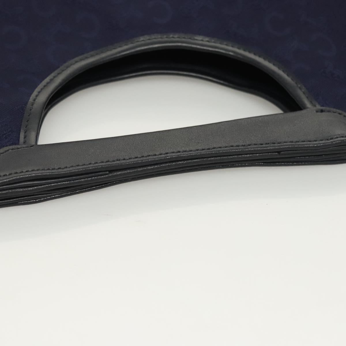 CELINE C Sulky Hand Bag Canvas Navy Auth ti3127