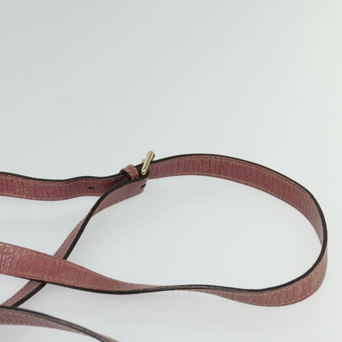 GUCCI GG Canvas Sherry Line Shoulder Bag Beige Gold 144388 Auth ti3136