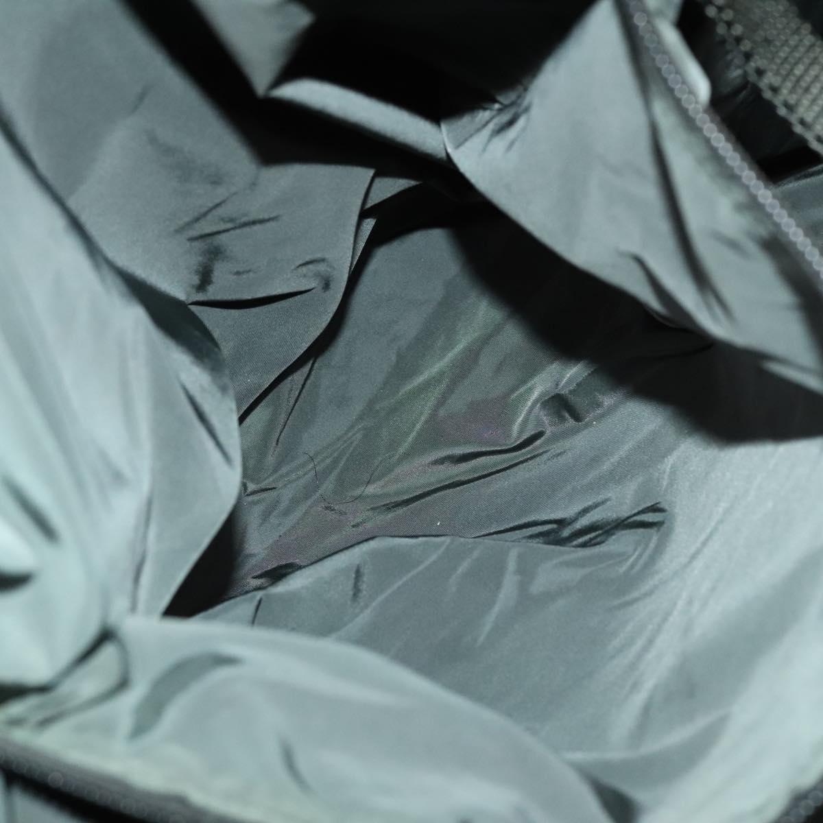 PRADA Sports Boston Bag Nylon Black Silver Auth ti3146