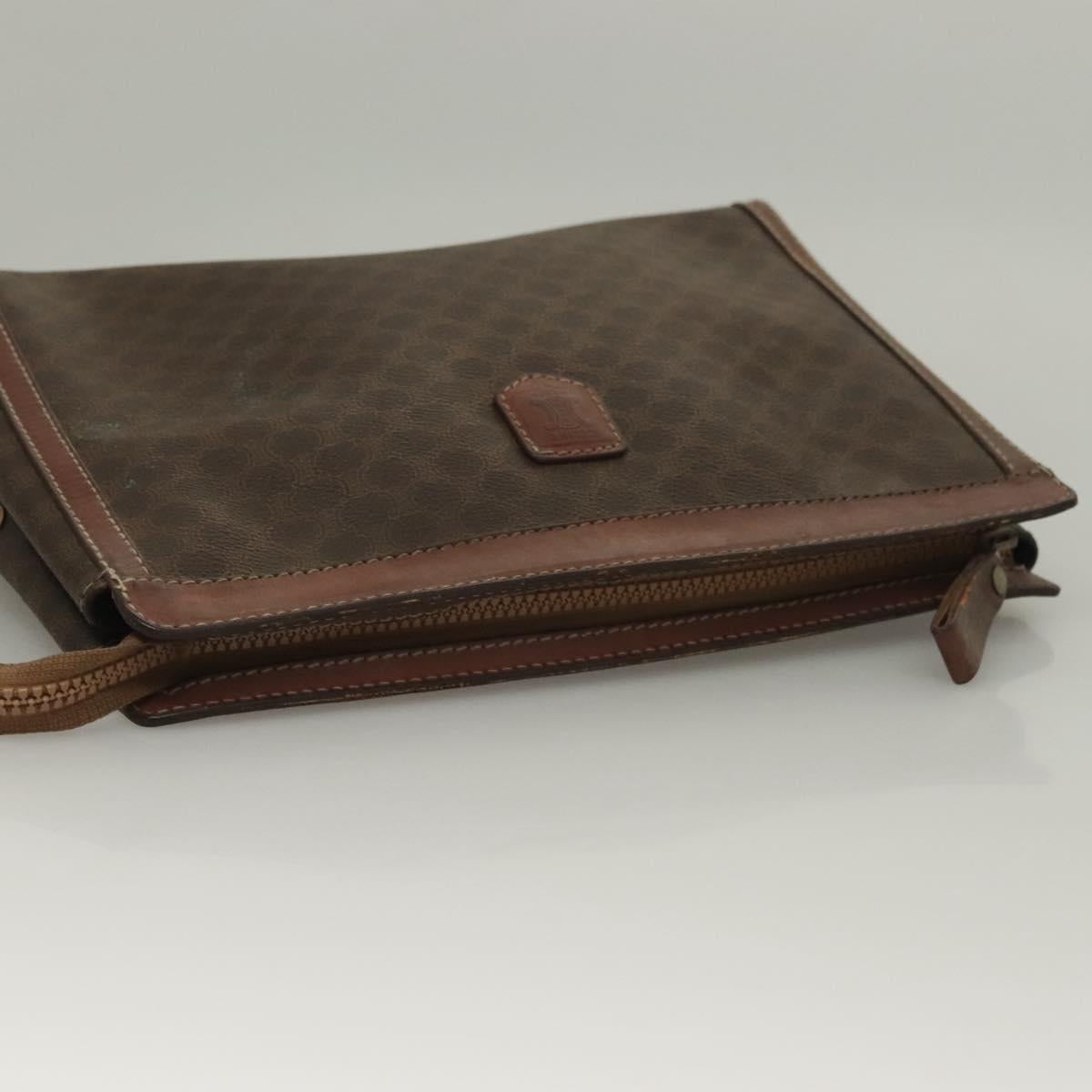 CELINE Macadam Canvas C Sulky Shoulder Bag 2Set Beige Brown Auth ti3152