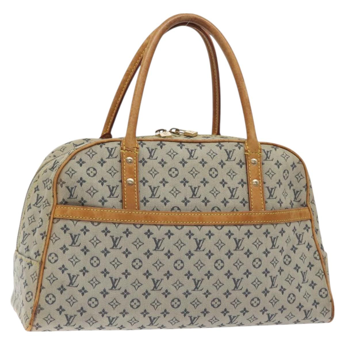LOUIS VUITTON Monogram Mini Marie Hand Bag Blue M92003 LV Auth ti3219