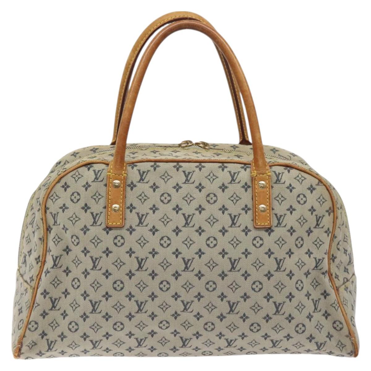 LOUIS VUITTON Monogram Mini Marie Hand Bag Blue M92003 LV Auth ti3219
