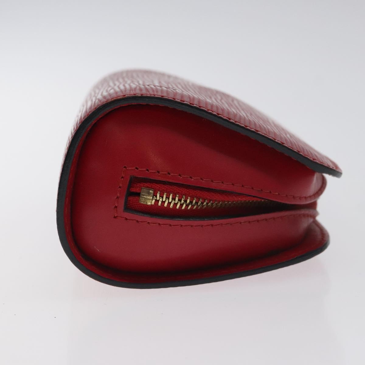 LOUIS VUITTON Epi Dauphine PM Pouch Castilian Red M48447 LV Auth ti3225