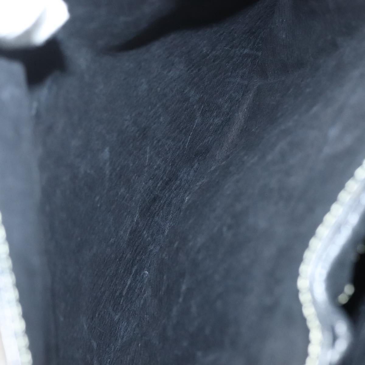 BALLY Hand Bag Leather Black Gold Auth ti3253