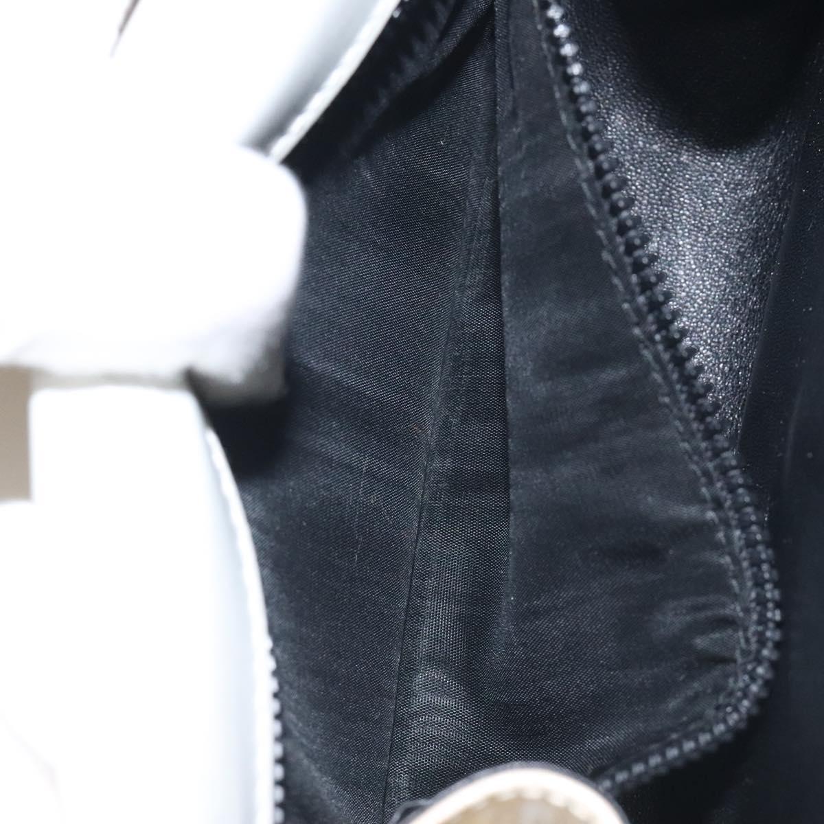 BALLY Chain Shoulder Bag Patent Leather Yellow Gold Auth ti3256