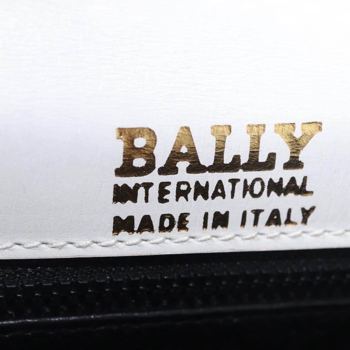 BALLY Chain Shoulder Bag Patent Leather Yellow Gold Auth ti3256