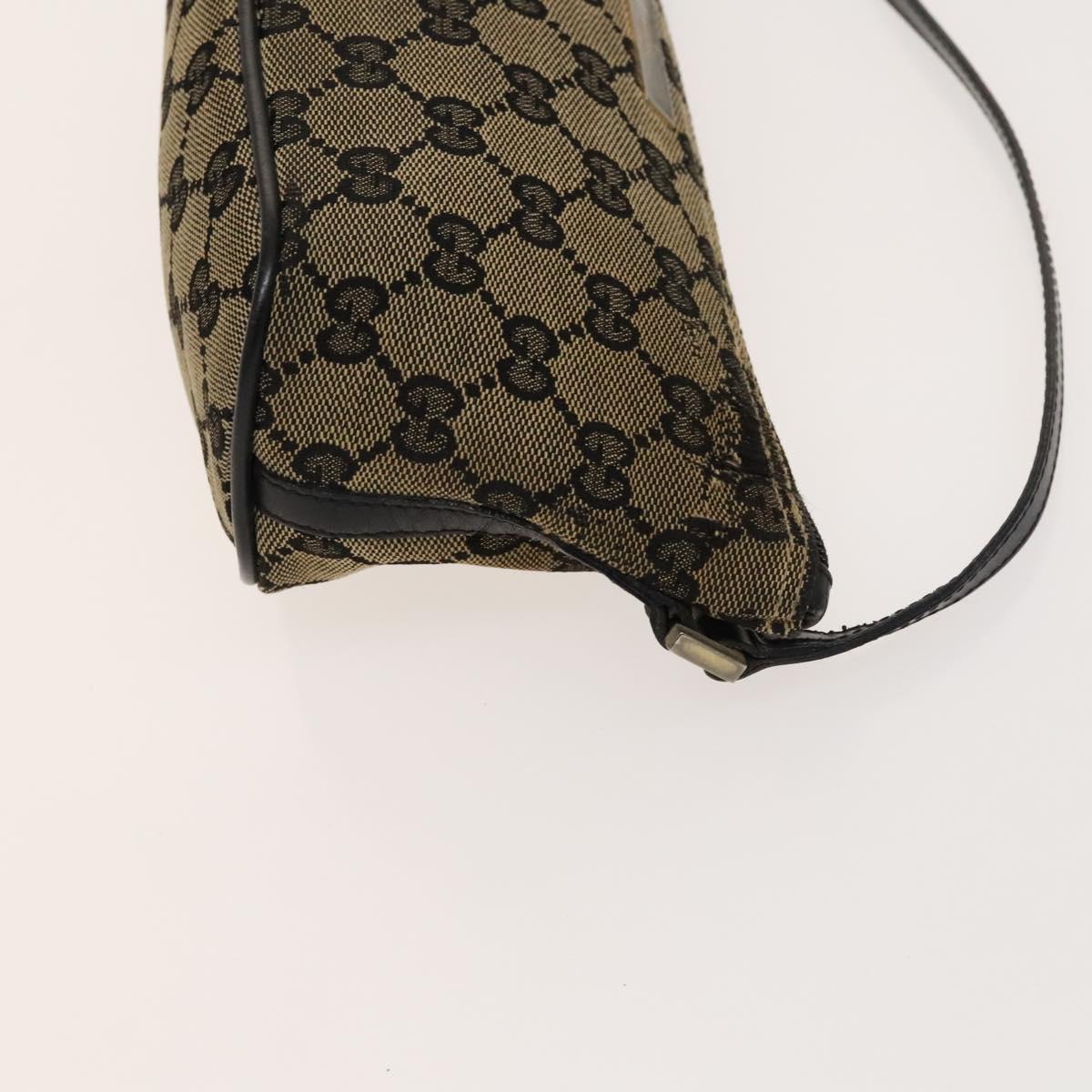 GUCCI GG Canvas Shoulder Bag 3Set Beige Navy Brown Auth ti3267