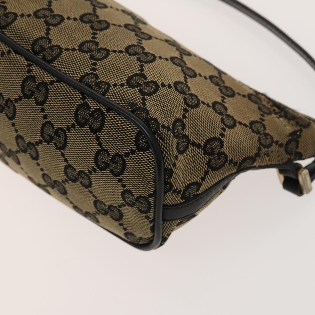 GUCCI GG Canvas Shoulder Bag 3Set Beige Navy Brown Auth ti3267