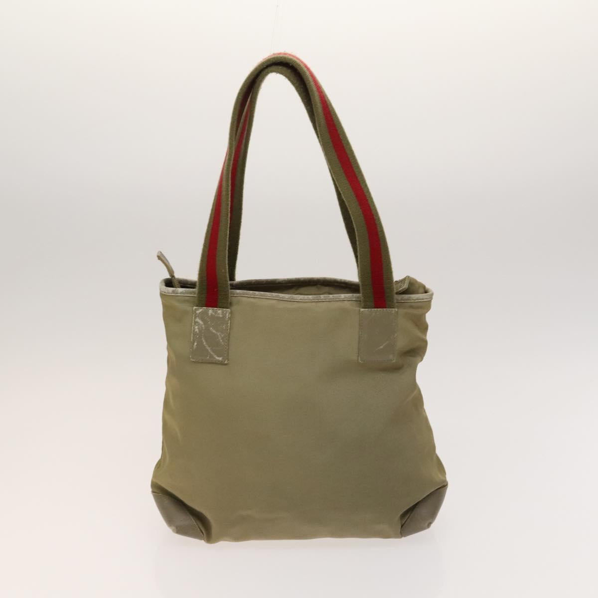 GUCCI GG Canvas Shoulder Bag 3Set Beige Navy Brown Auth ti3267