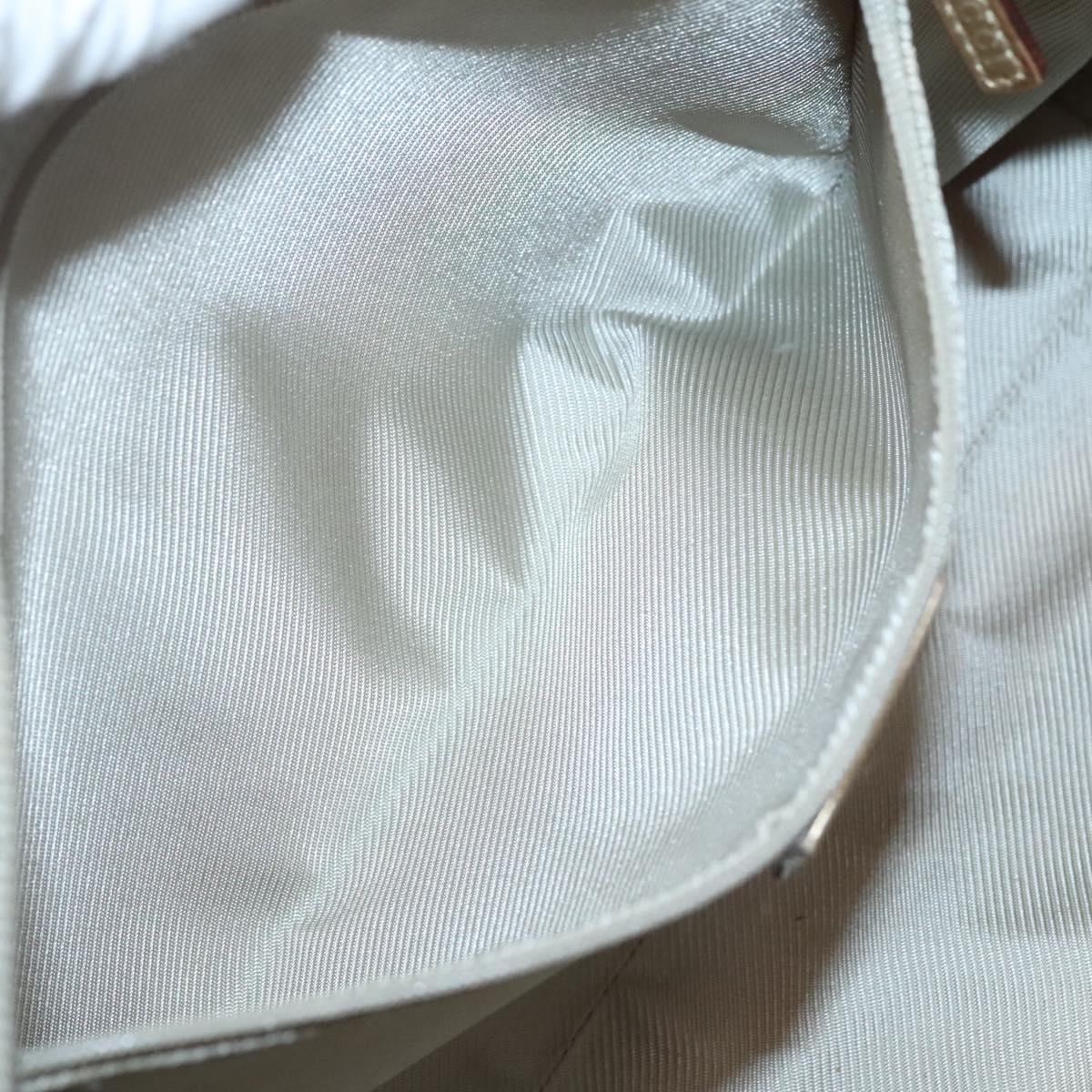 GUCCI GG Canvas Hand Bag Gold Tone 002 1115 Auth ti3284