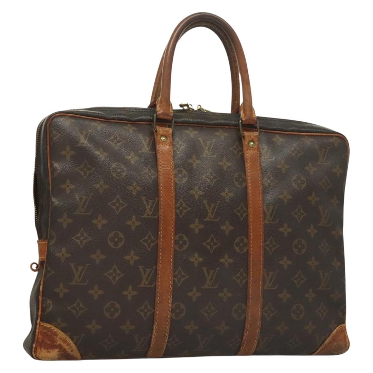 LOUIS VUITTON Monogram Porte Documents Voyage Business Bag M52005 LV Auth ti3285