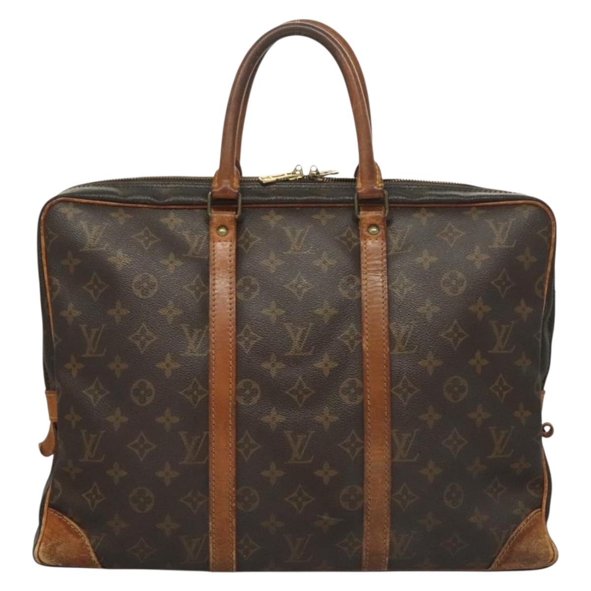 LOUIS VUITTON Monogram Porte Documents Voyage Business Bag M52005 LV Auth ti3285