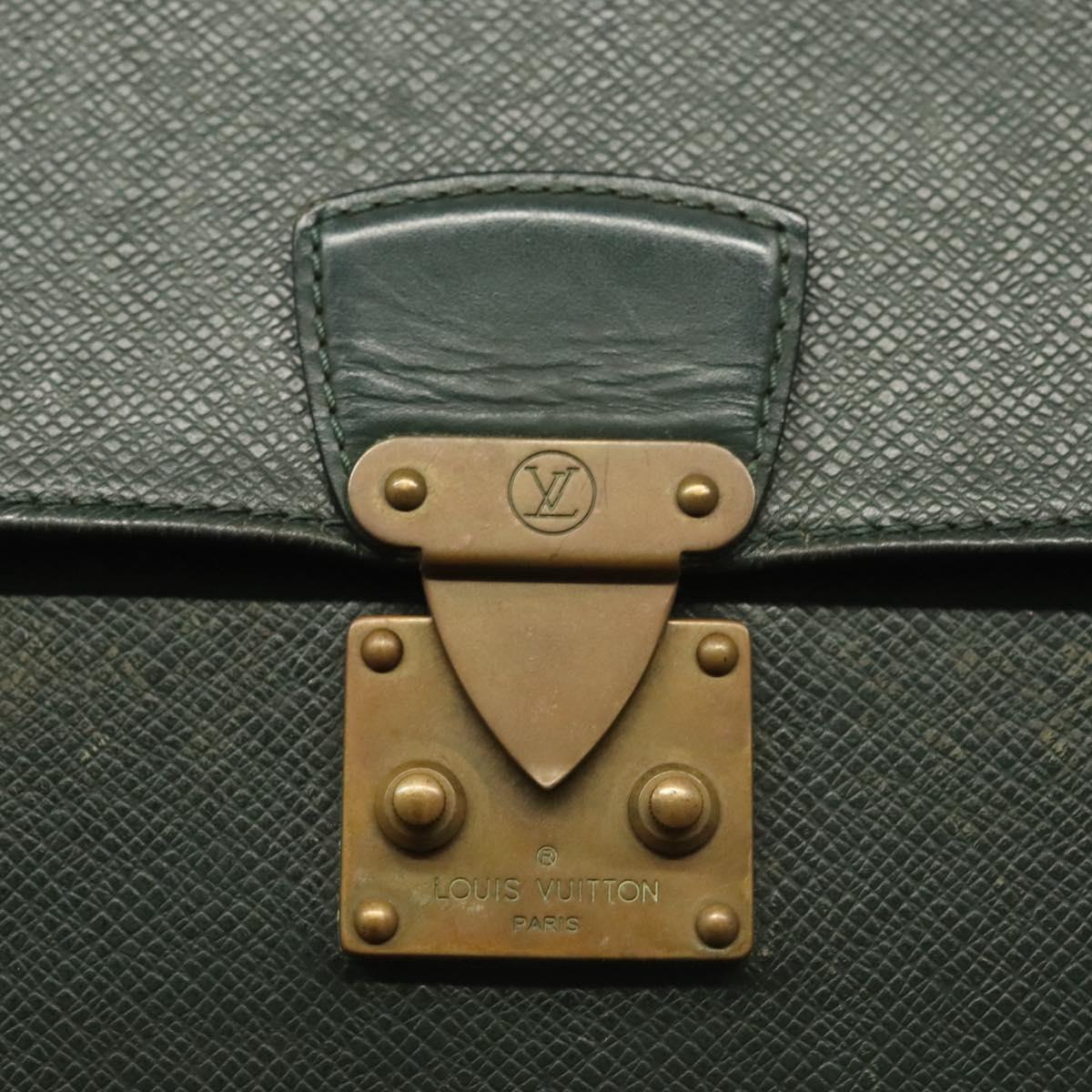 LOUIS VUITTON Taiga Pochette Kourad Clutch Bag Epicea M30194 LV Auth ti3337