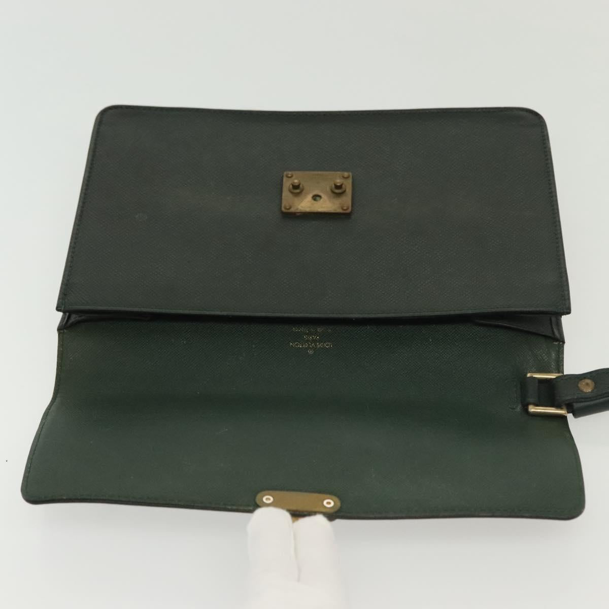 LOUIS VUITTON Taiga Pochette Kourad Clutch Bag Epicea M30194 LV Auth ti3337