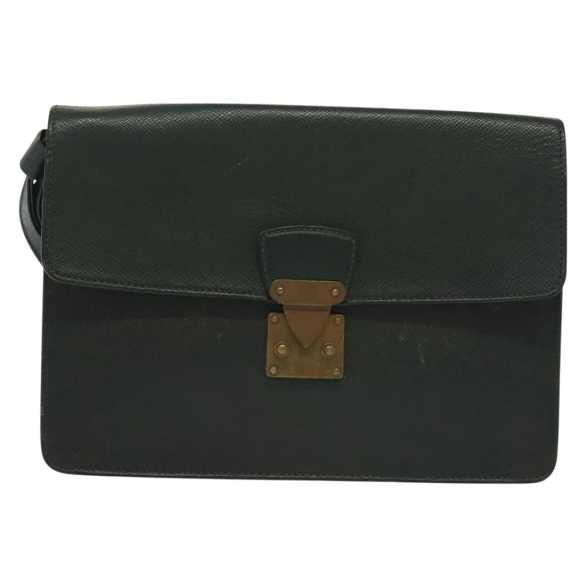 LOUIS VUITTON Taiga Pochette Kourad Clutch Bag Epicea M30194 LV Auth ti3337