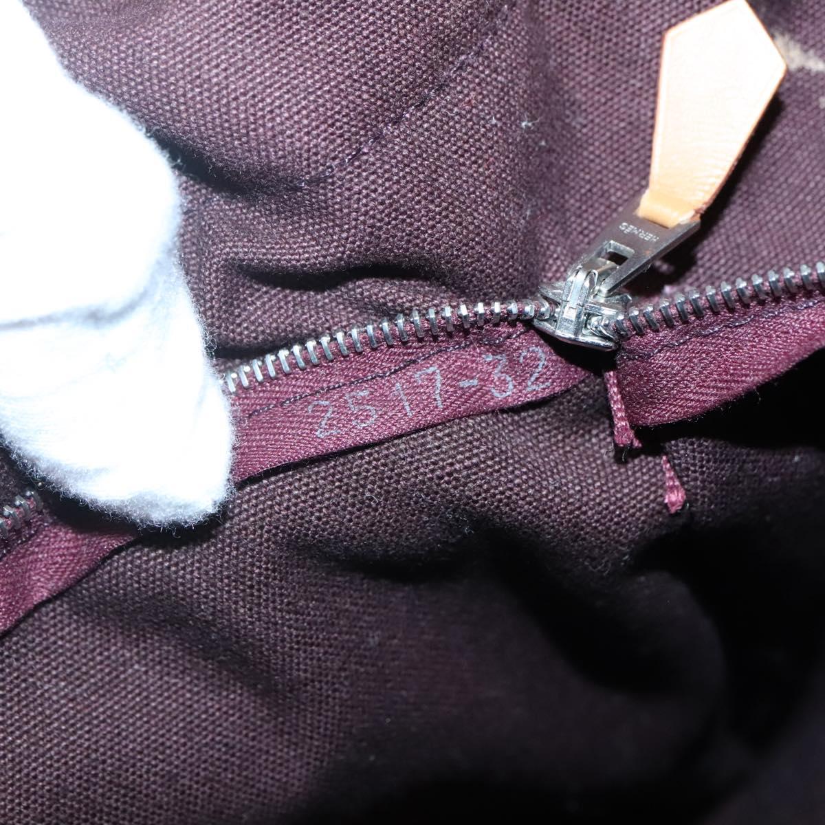 HERMES Fourre Tout MM Hand Bag Canvas Red Auth ti3347