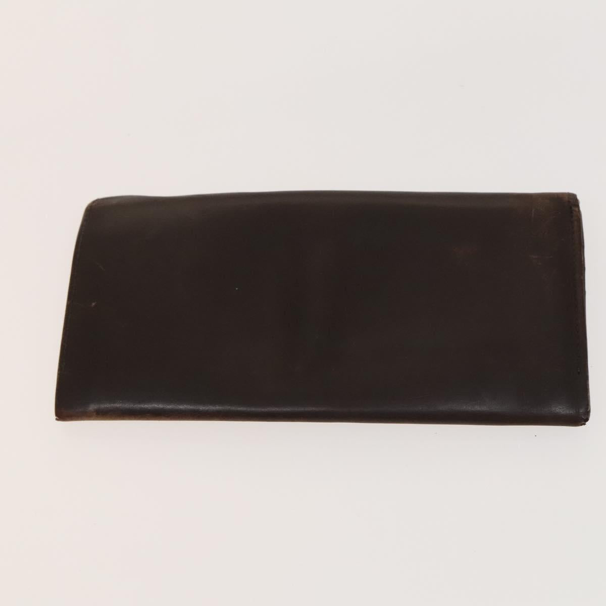 MCM Nova Check Blue Label Key Case Pouch Wallet Canvas Leather 4Set Auth ti3369