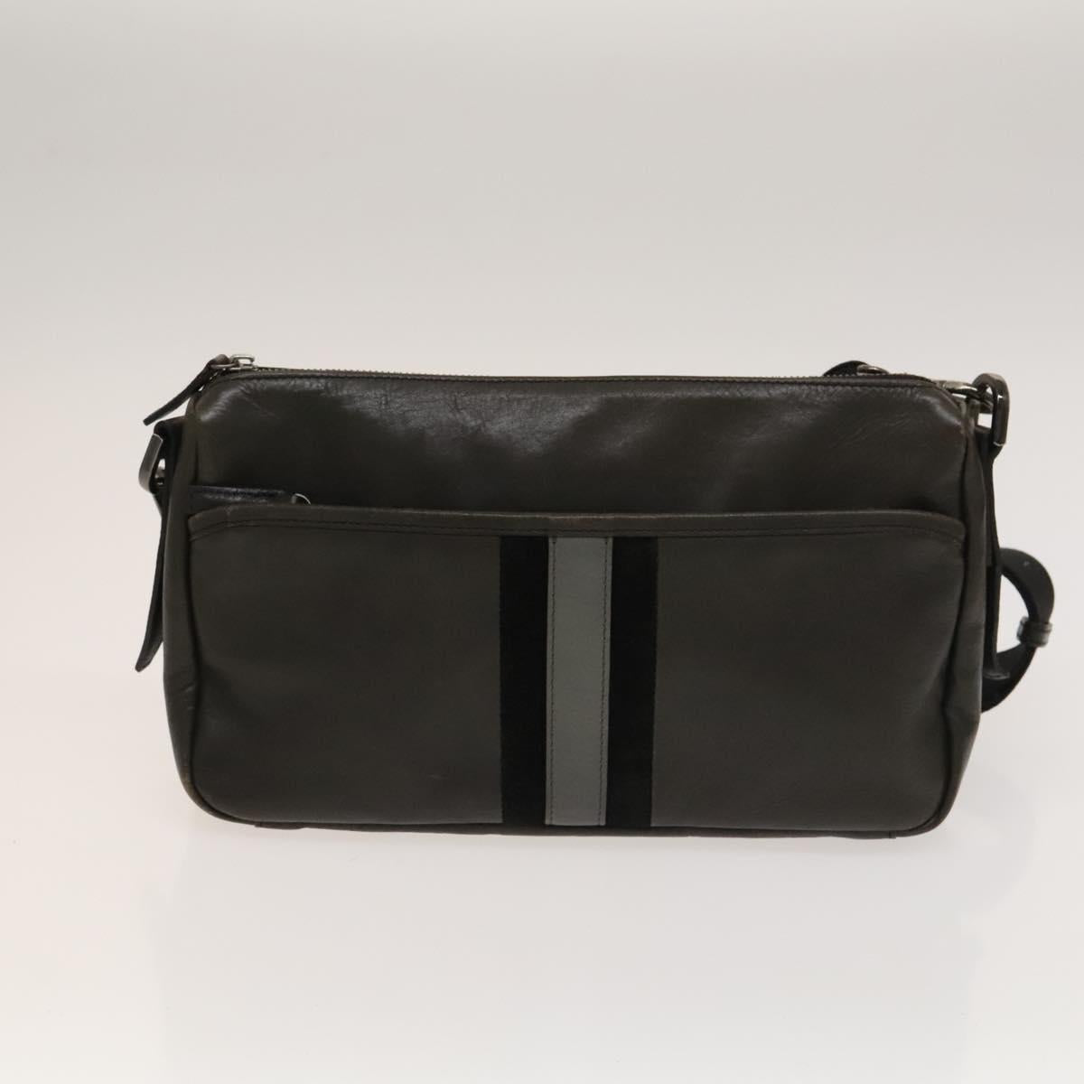 BURBERRY Nova Check Bag Canvas Nylon Leather 3Set Beige Gray Red Auth ti3370