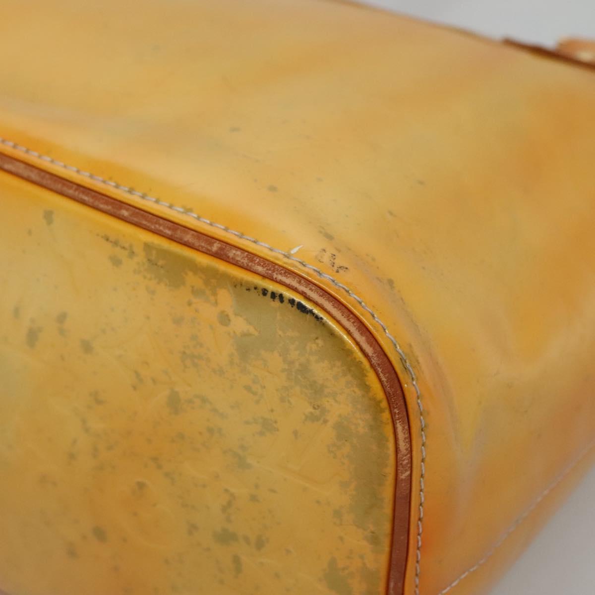 LOUIS VUITTON Monogram Vernis Houston Hand Bag Gris M91053 LV Auth ti3376