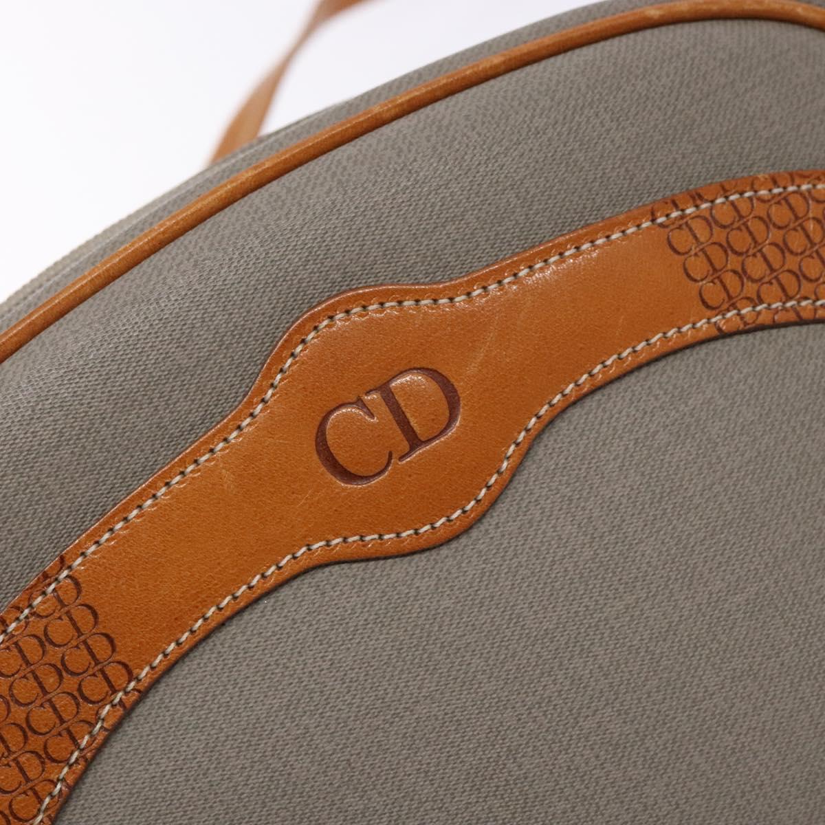 Christian Dior Shoulder Bag Leather Gray Auth ti3384