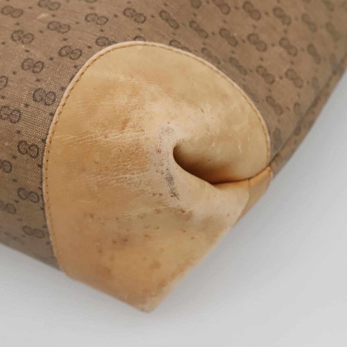 GUCCI Micro GG Supreme Web Sherry Line Bag PVC Beige 904 002 0222 Auth ti3393