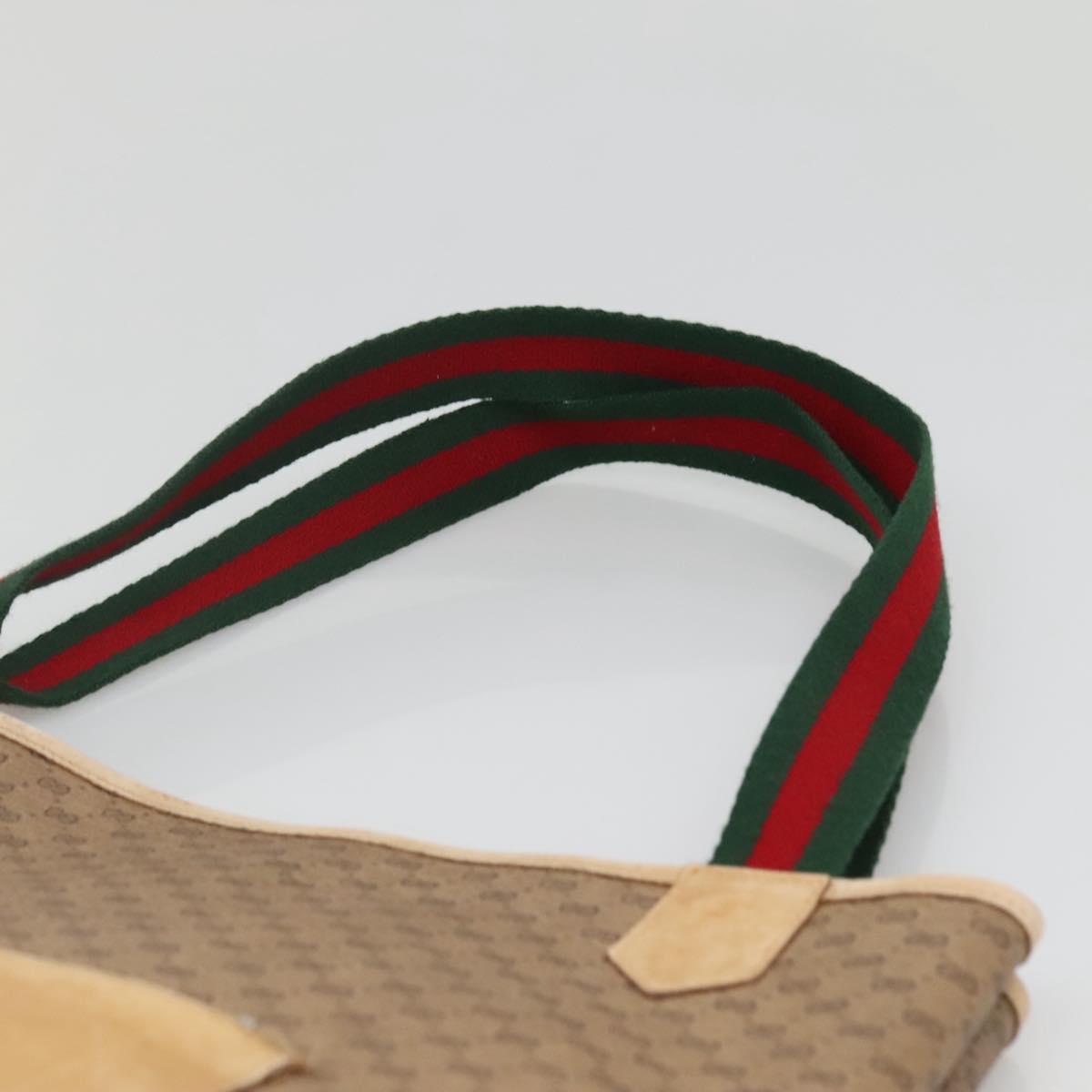 GUCCI Micro GG Supreme Web Sherry Line Bag PVC Beige 904 002 0222 Auth ti3393