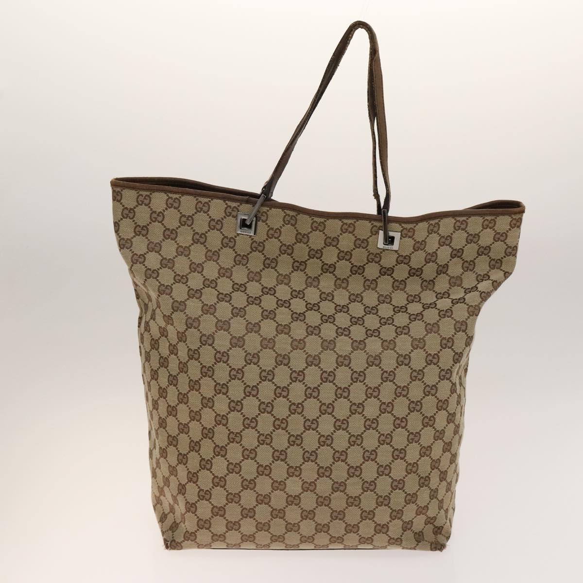 GUCCI GG Canvas GG Plus Supreme Shoulder Bag PVC 3Set Beige Auth ti3417