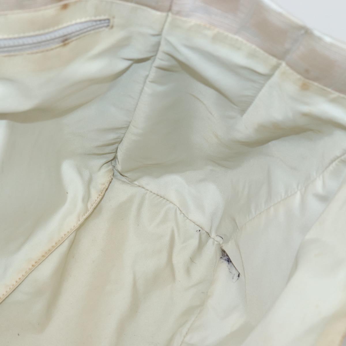 CHANEL New Travel Line Tote Bag Nylon Beige Gold CC Auth ti3422