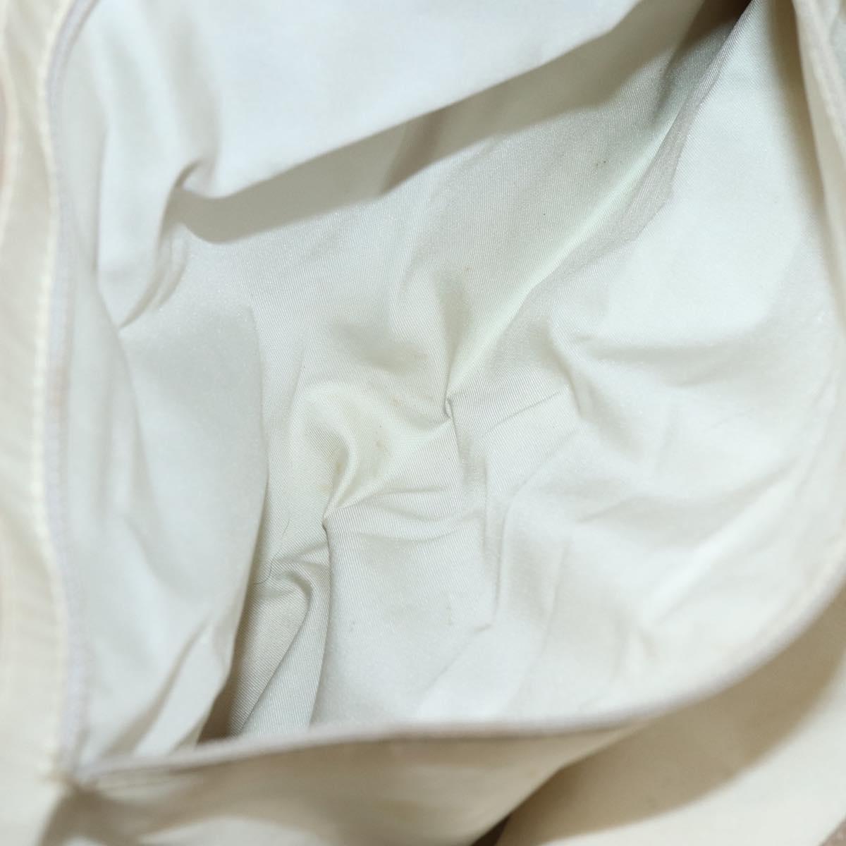 CHANEL New Travel Line Tote Bag Nylon Beige Gold CC Auth ti3423