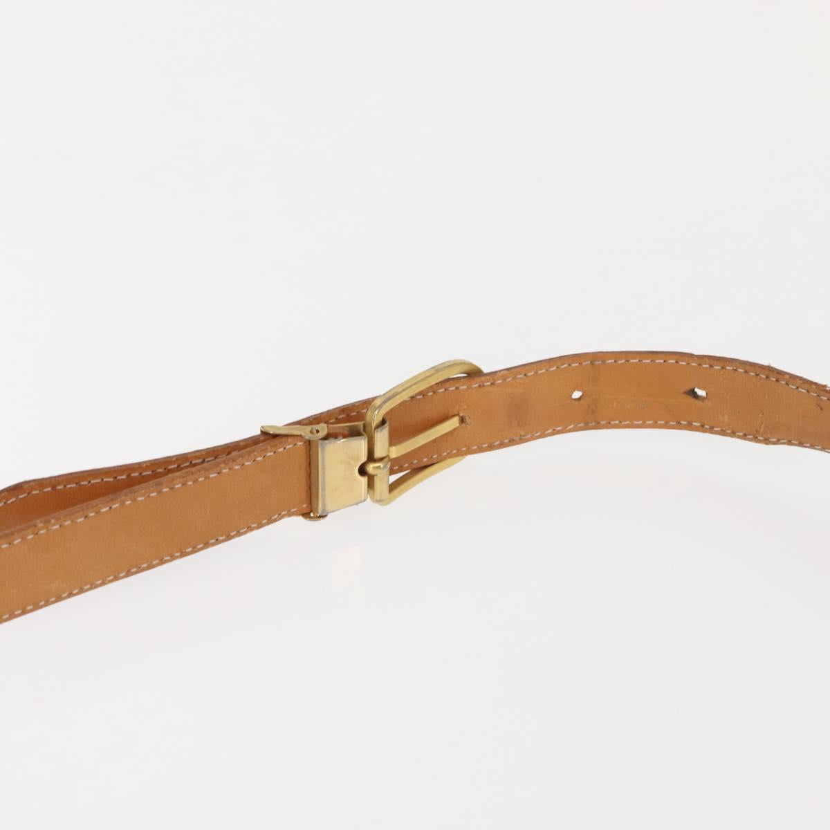 Christian Dior Shoulder Bag PVC Leather Gray Gold Auth ti3433