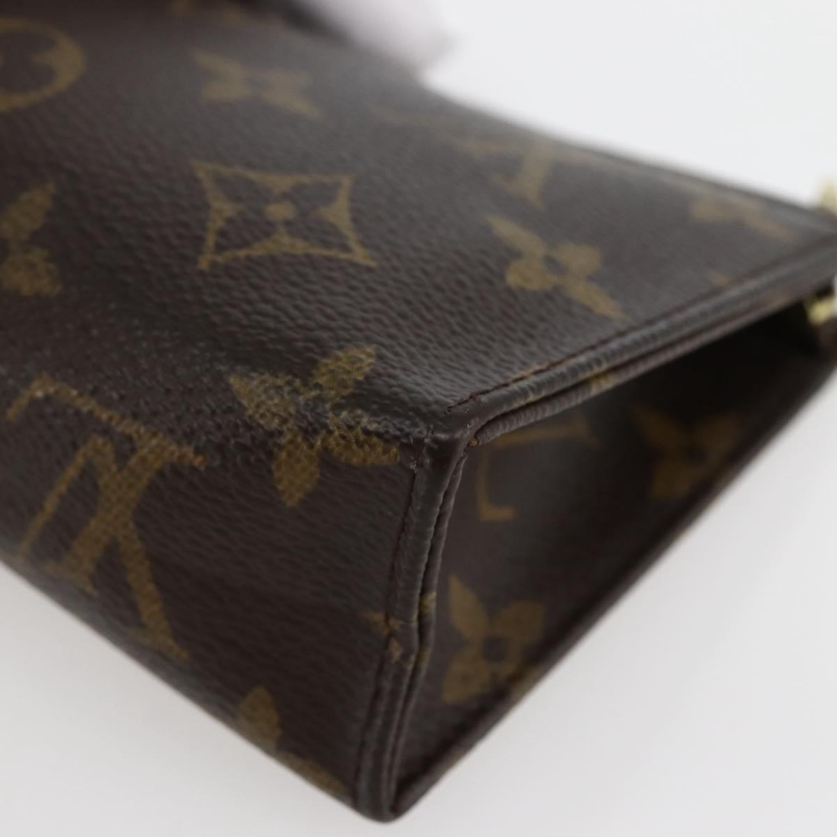 LOUIS VUITTON Monogram Poche Toilette 15 Pouch M47546 LV Auth ti3439