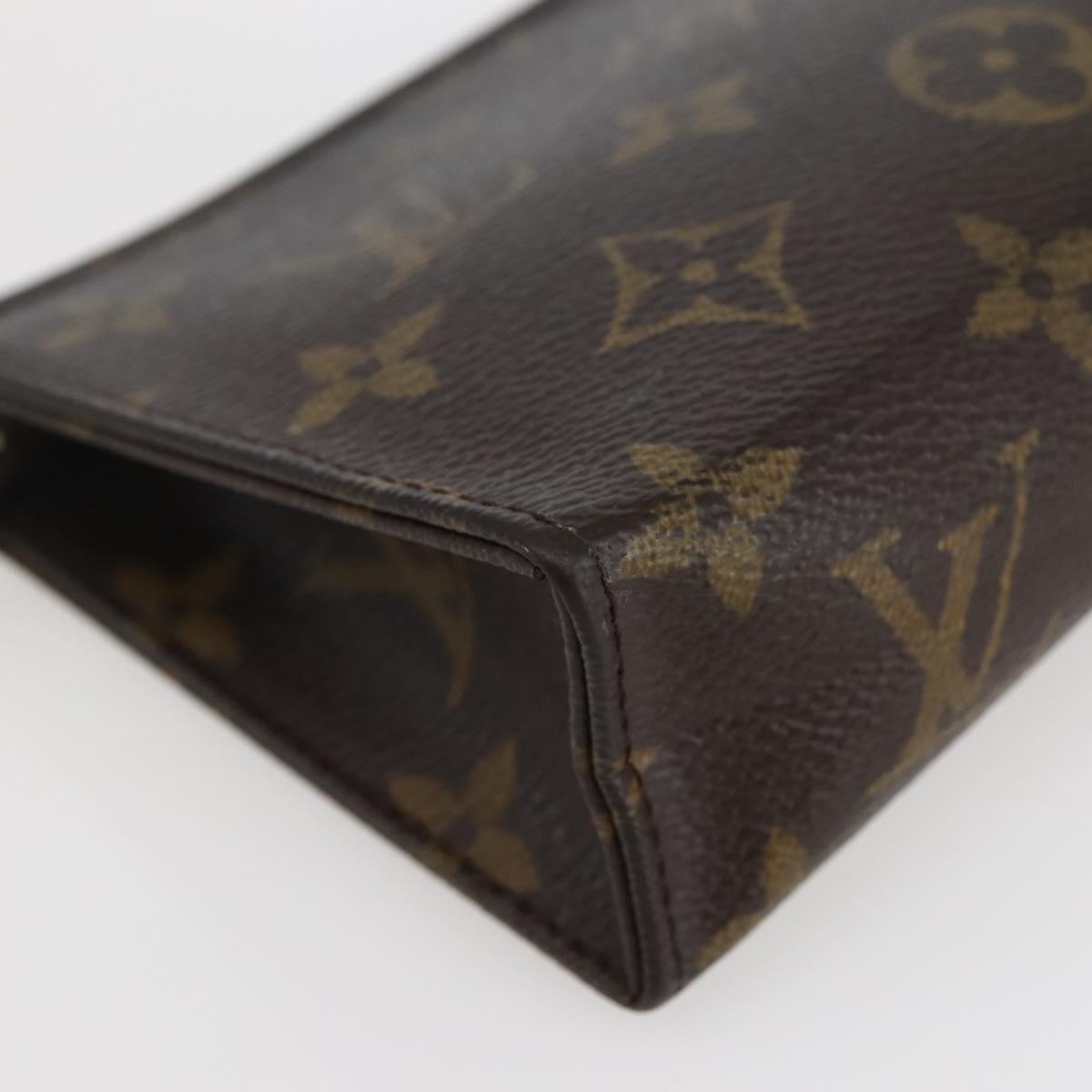 LOUIS VUITTON Monogram Poche Toilette 15 Pouch M47546 LV Auth ti3439