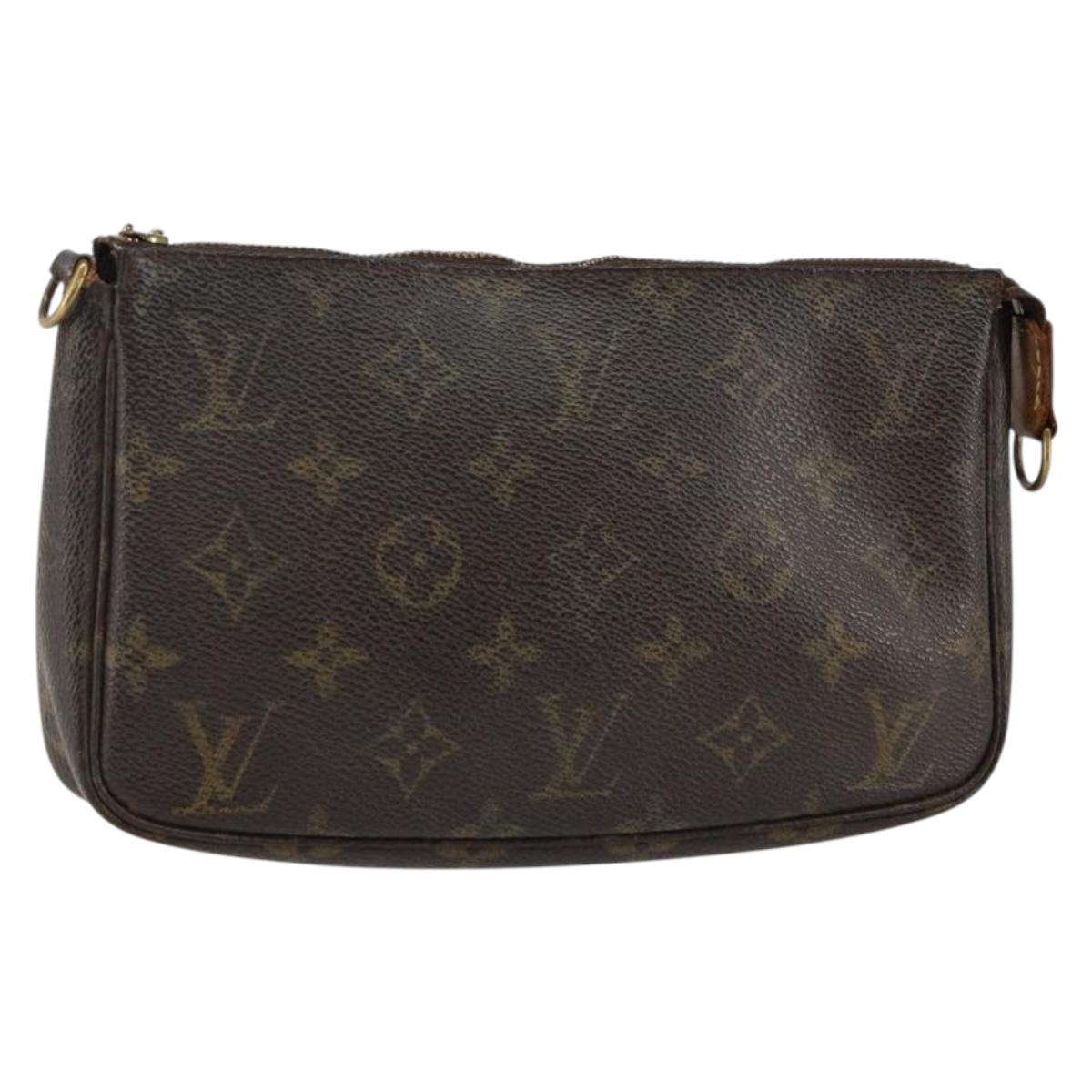 LOUIS VUITTON Monogram Pochette Accessoires Pouch M51980 LV Auth ti3441