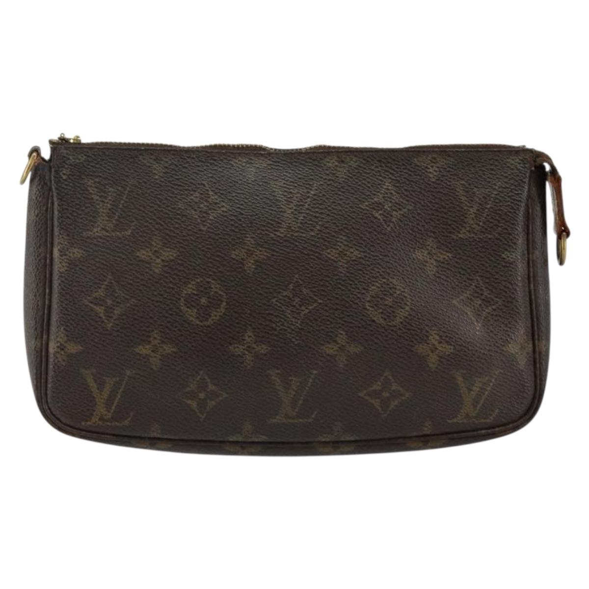 LOUIS VUITTON Monogram Pochette Accessoires Pouch M51980 LV Auth ti3441