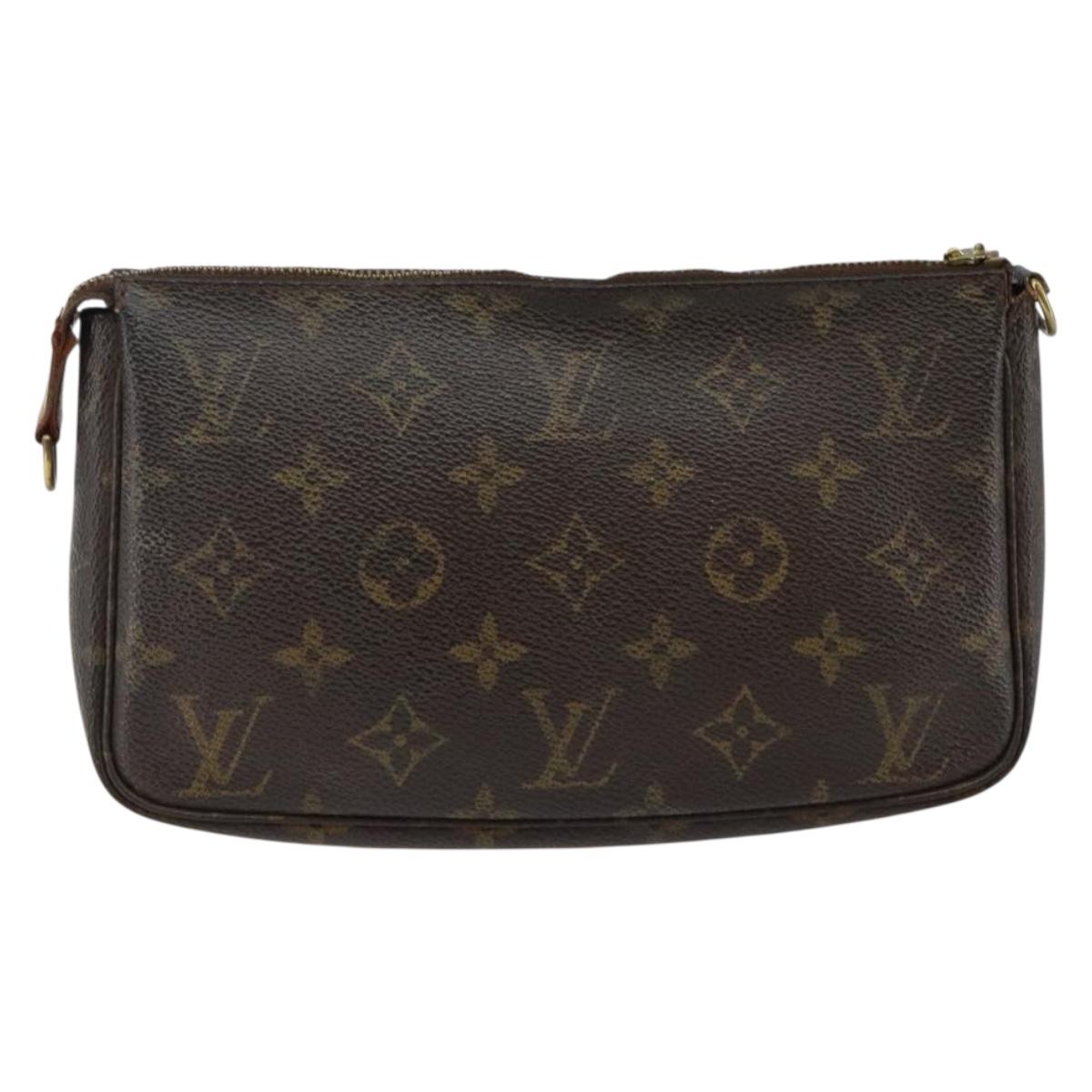 LOUIS VUITTON Monogram Pochette Accessoires Pouch M51980 LV Auth ti3441
