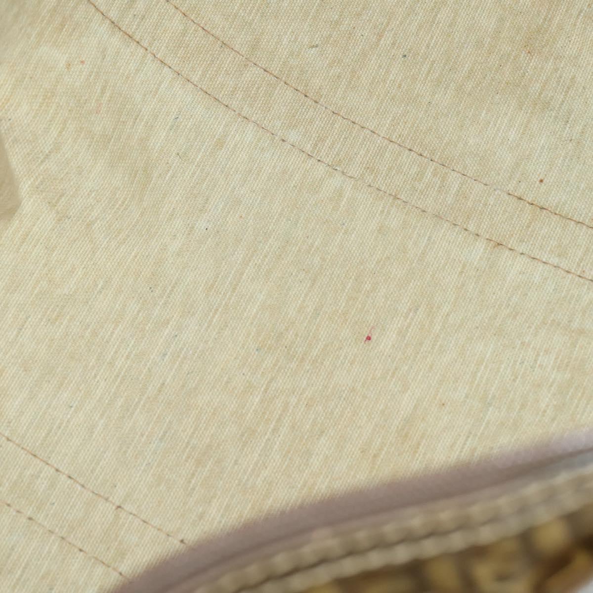 FENDI Zucchino Canvas Boston Bag Coated Canvas Beige Auth ti3442