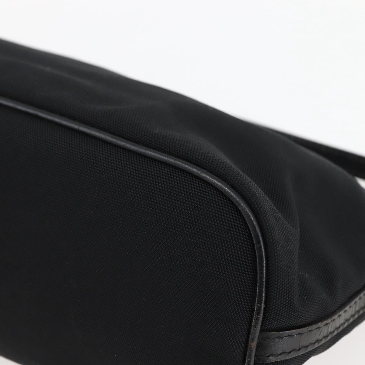 GUCCI Accessory Pouch Nylon Black Silver 039 1103 Auth ti3444