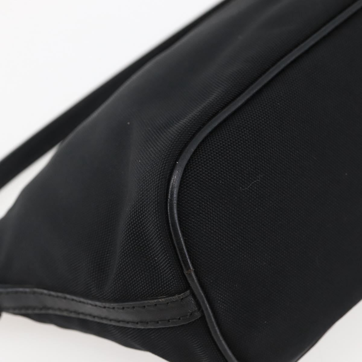 GUCCI Accessory Pouch Nylon Black Silver 039 1103 Auth ti3444