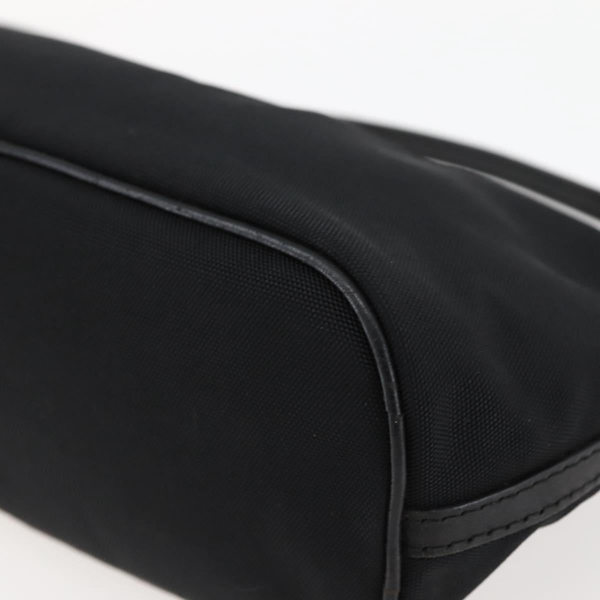 GUCCI Accessory Pouch Nylon Black Silver 039 1103 Auth ti3444