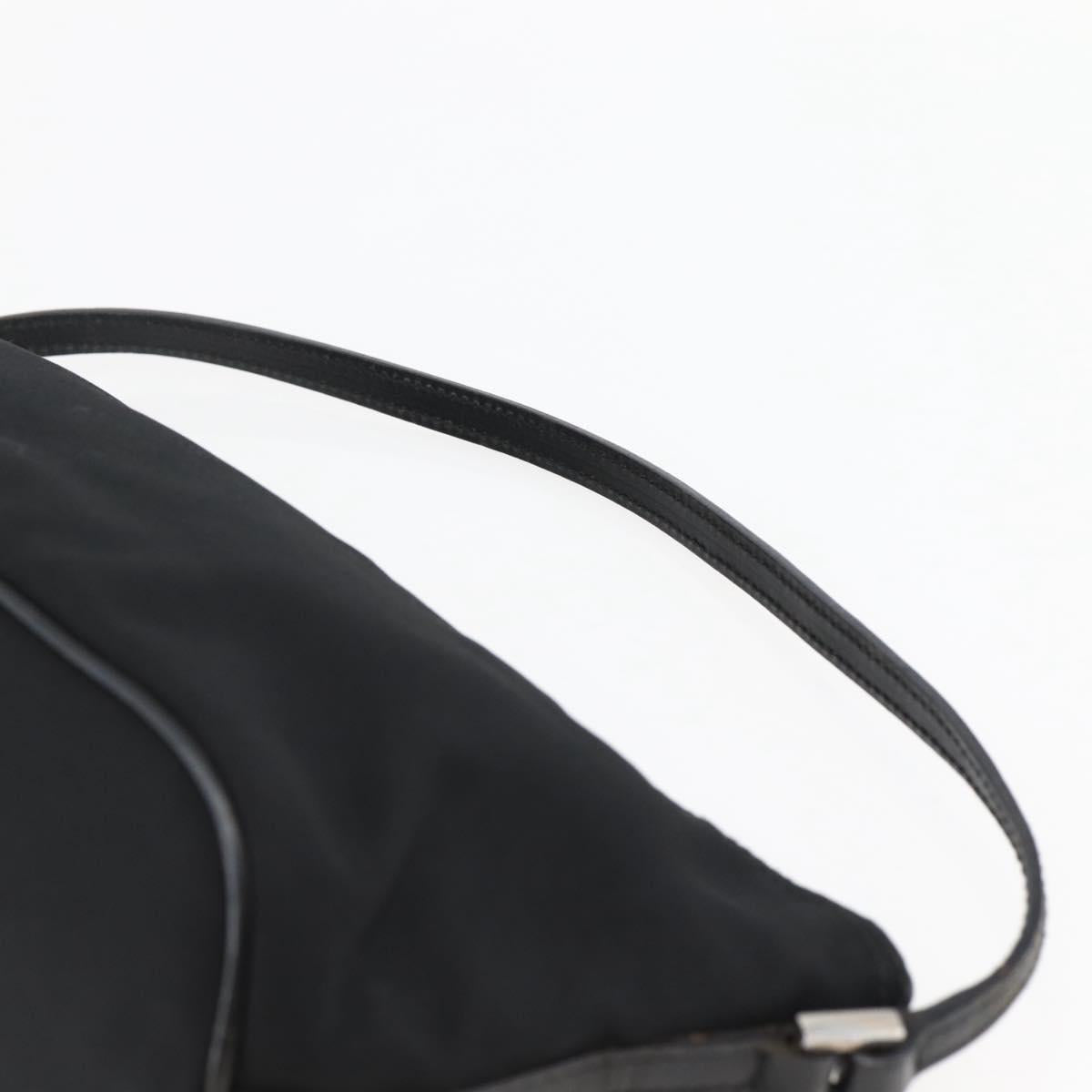 GUCCI Accessory Pouch Nylon Black Silver 039 1103 Auth ti3444