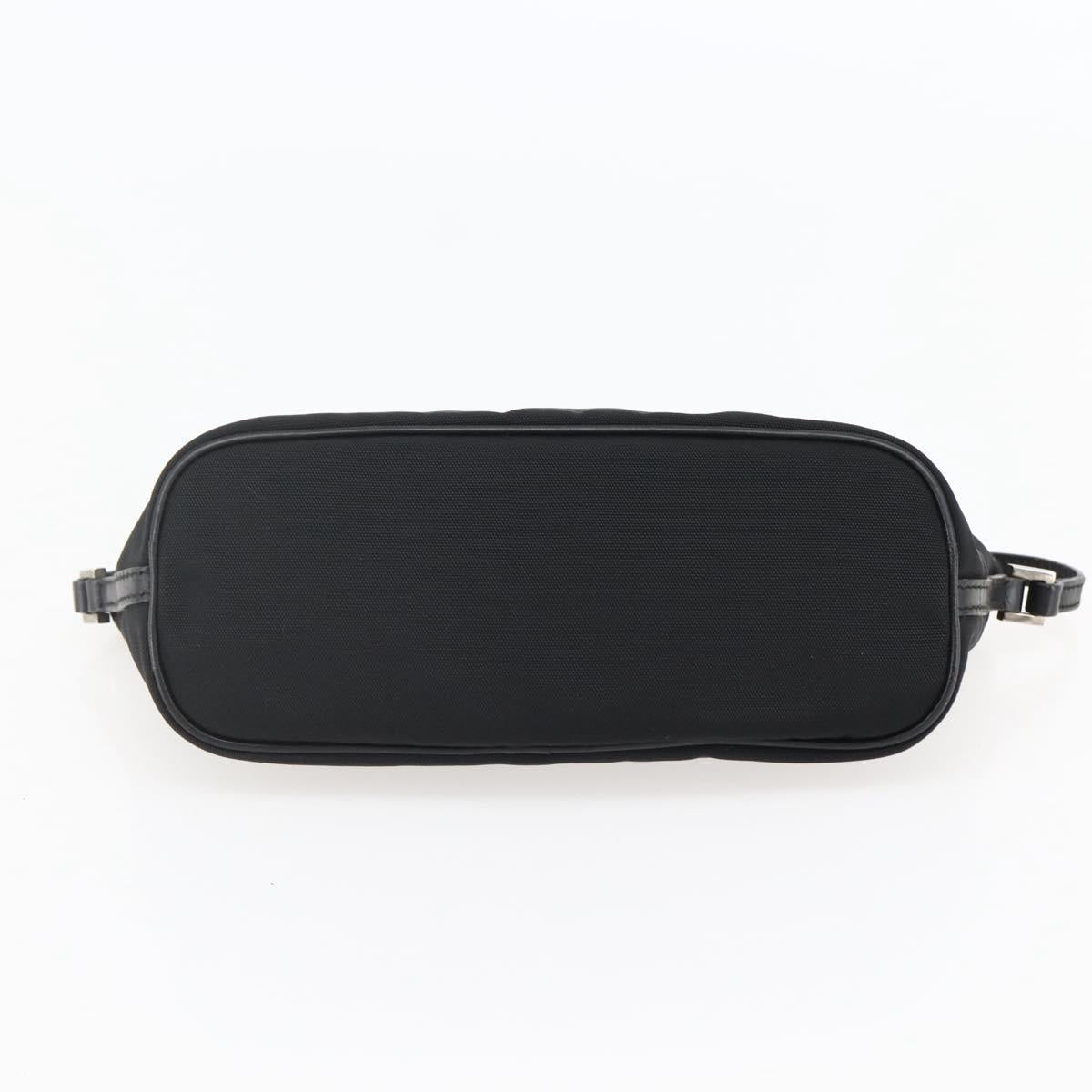 GUCCI Accessory Pouch Nylon Black Silver 039 1103 Auth ti3444