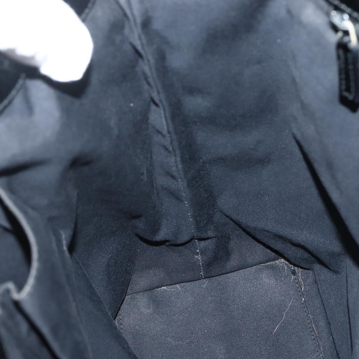 GUCCI GG Canvas Tote Bag Black Gold 120836 Auth ti3447